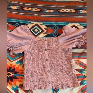 Cropped off the shoulder top